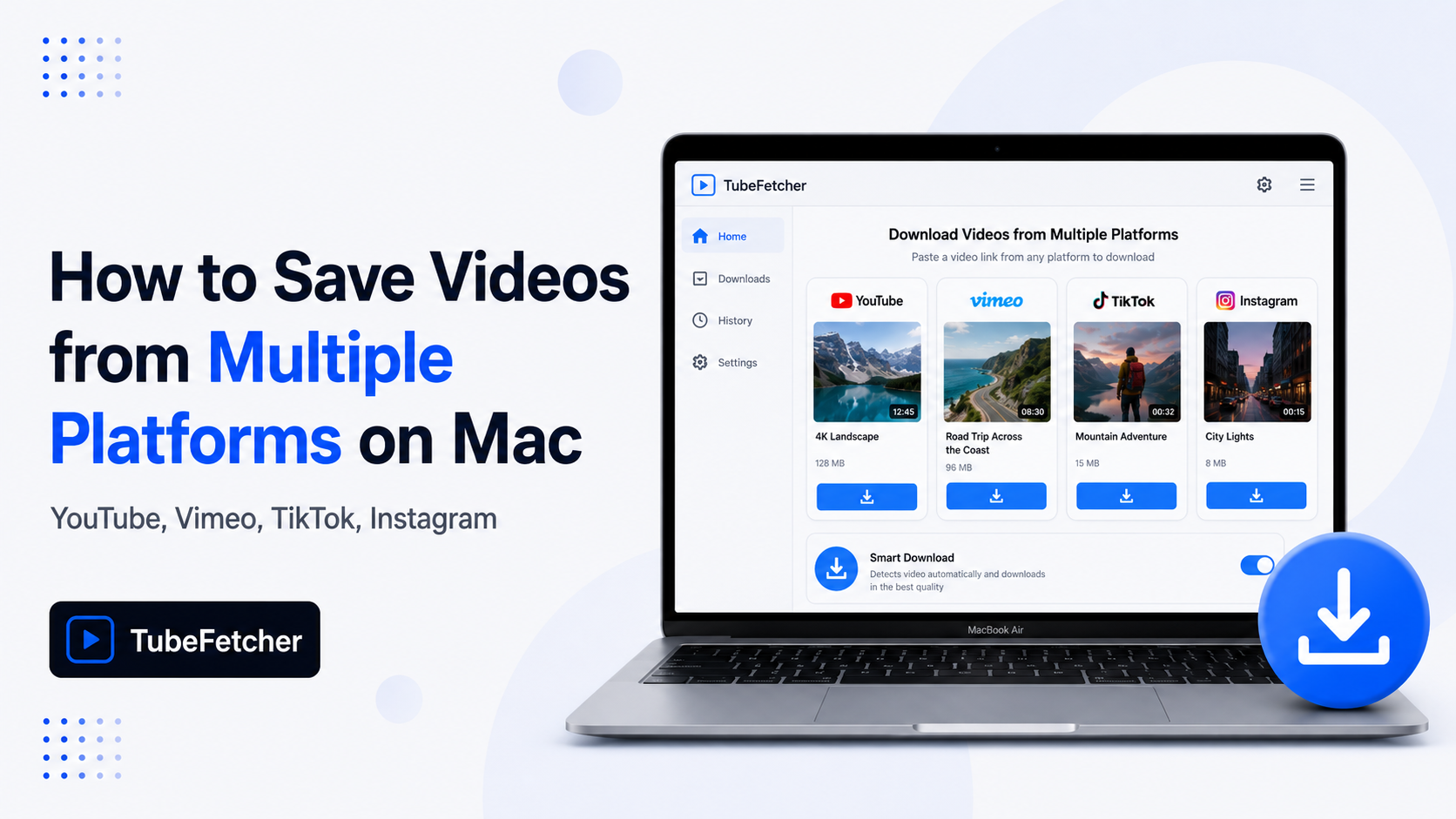 Save Videos from Multiple Platforms on Mac (YouTube, Vimeo, TikTok, Instagram)