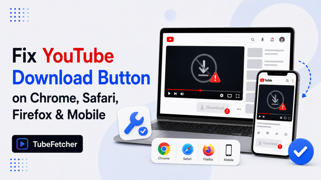 YouTube Download Button Not Working (Chrome, Safari, Firefox, Mobile Fix)