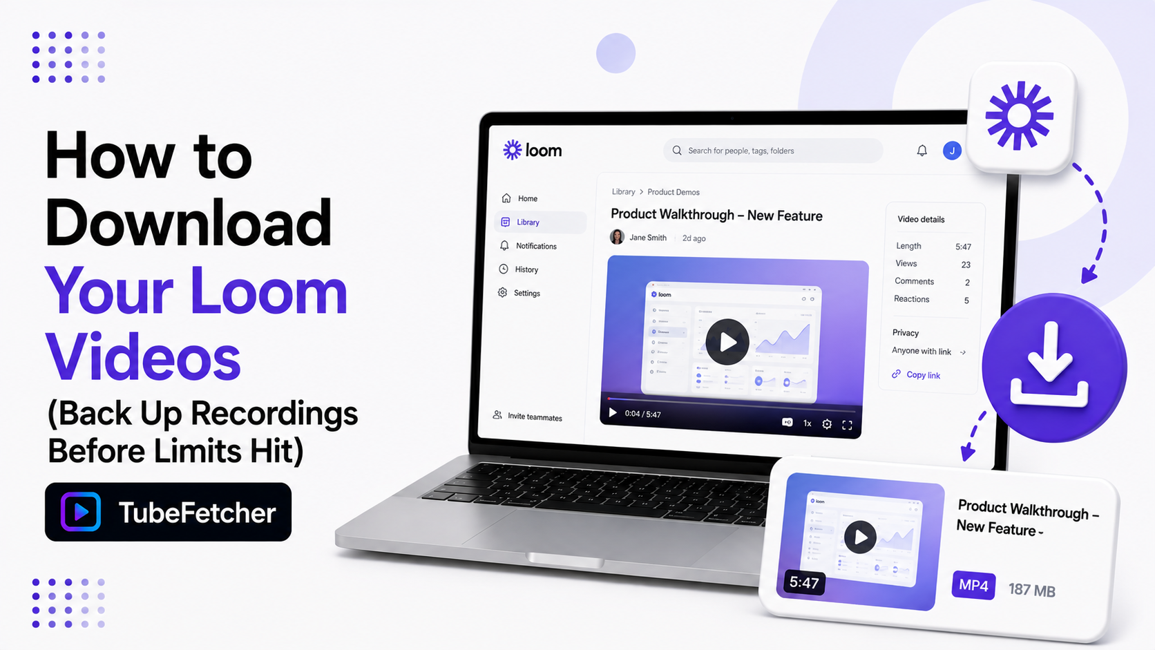 Download Loom Videos: Back Up Before Limits Hit